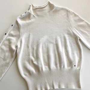 tommy hilfiger vintage cream knit sweater